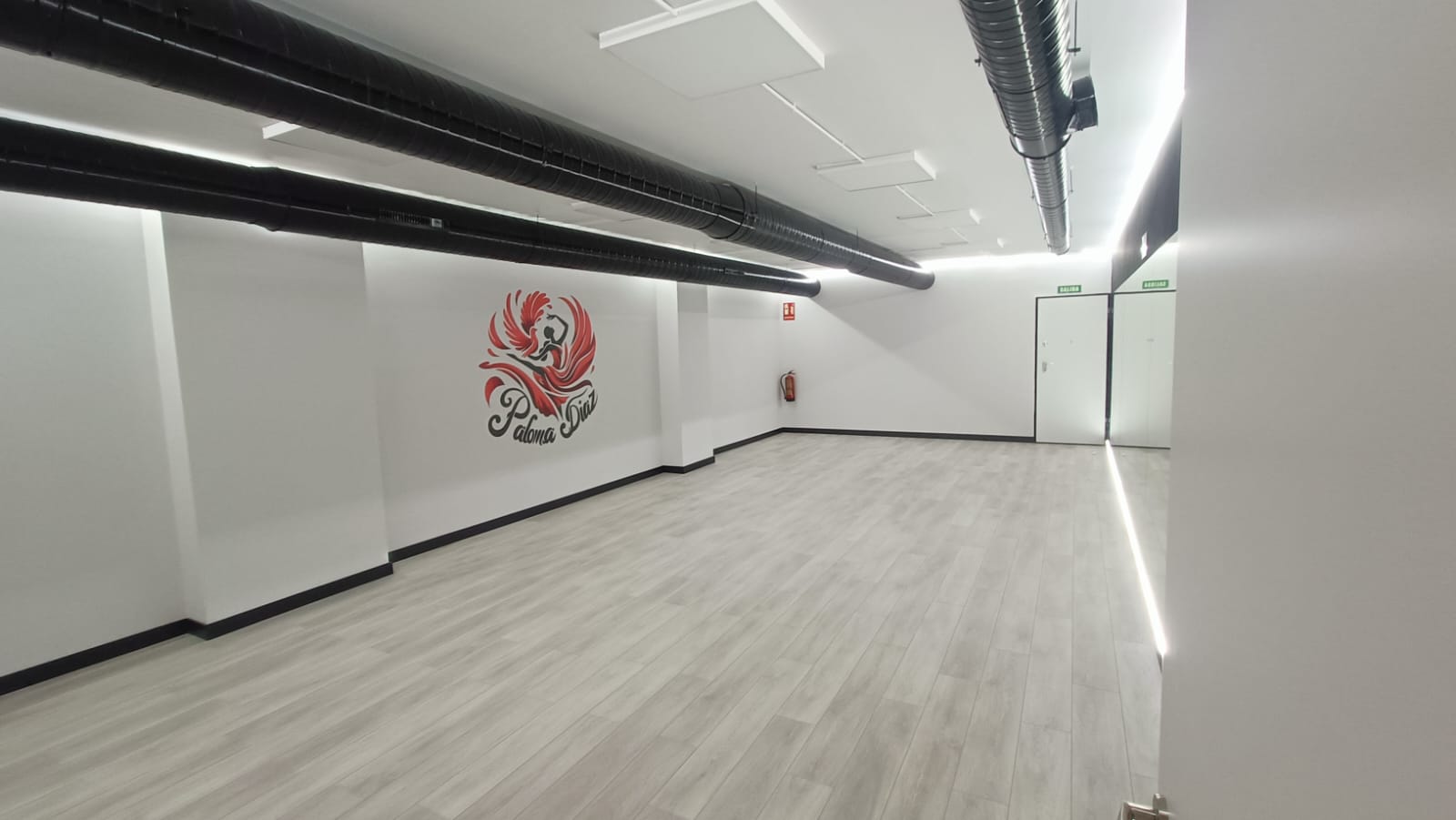 Vista de una sala preparada